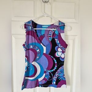 Emilio Pucci sleeveless tank top in like new condition.